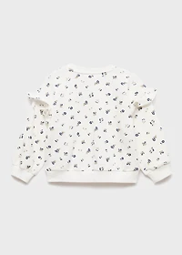 Ruffle detail sweatshirt