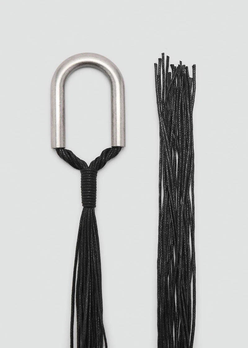 Rope belt with buckle