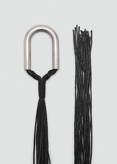 Rope belt with buckle