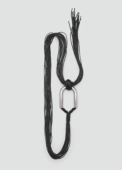 Rope belt with buckle