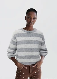 Knit striped sweater