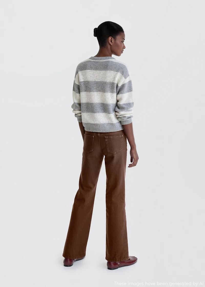 Knit striped sweater