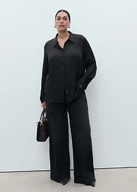 High-waisted wide-leg jeans