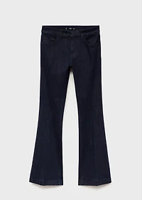 Flare jeans mid rise rinse wash