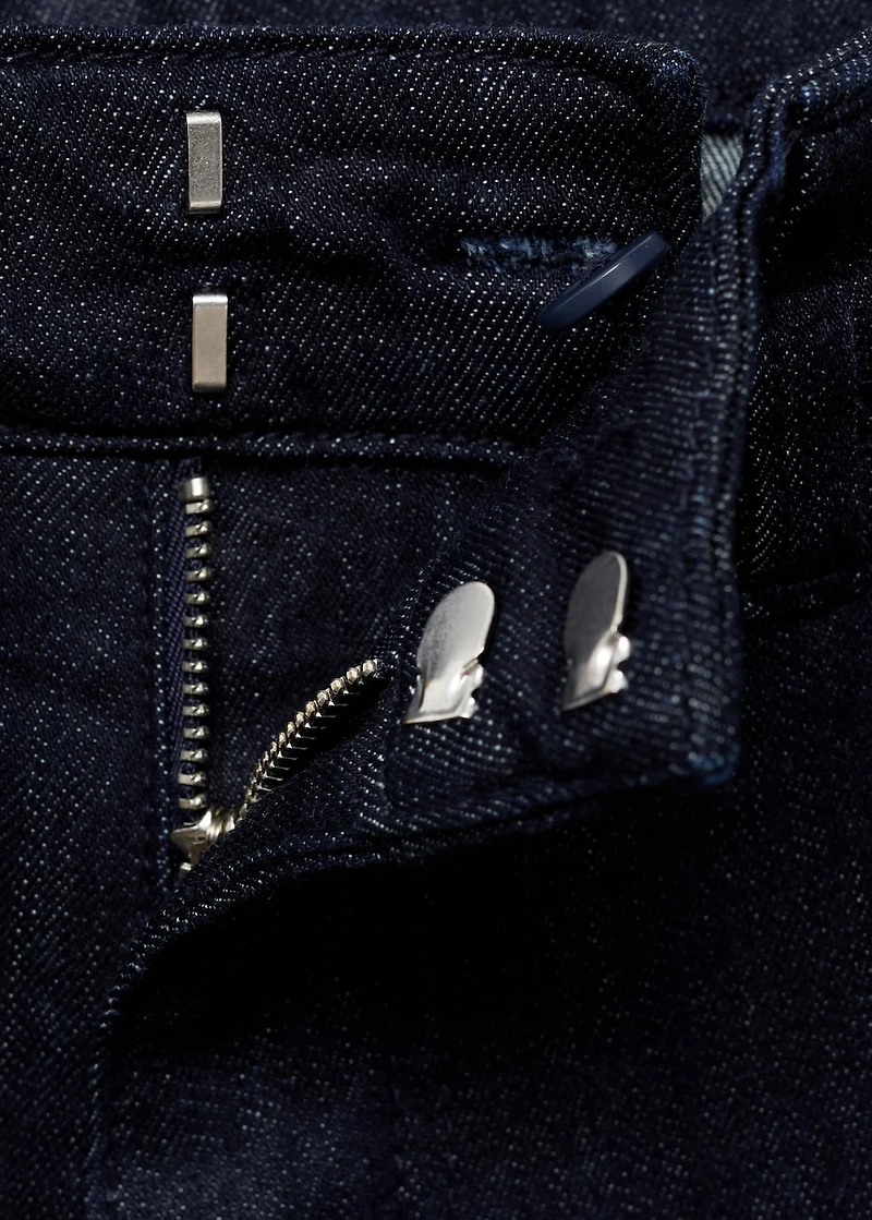 Flare jeans mid rise rinse wash