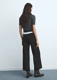 Wide-leg jeans with pockets