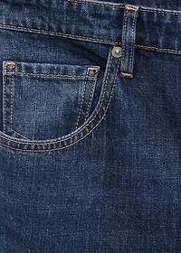 Low-rise wide-leg jeans