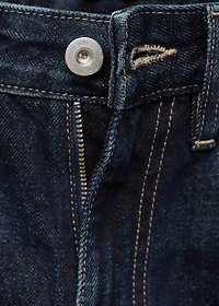 Wide-leg jeans with turn-up hem