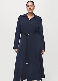 Belt shirt dress