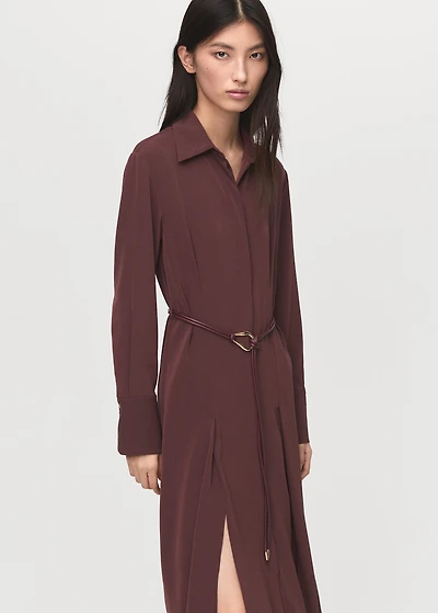 Belt shirt dress