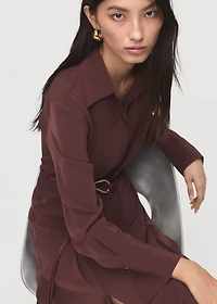 Belt shirt dress