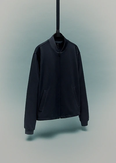 Comfort stretch zip-up hoodie