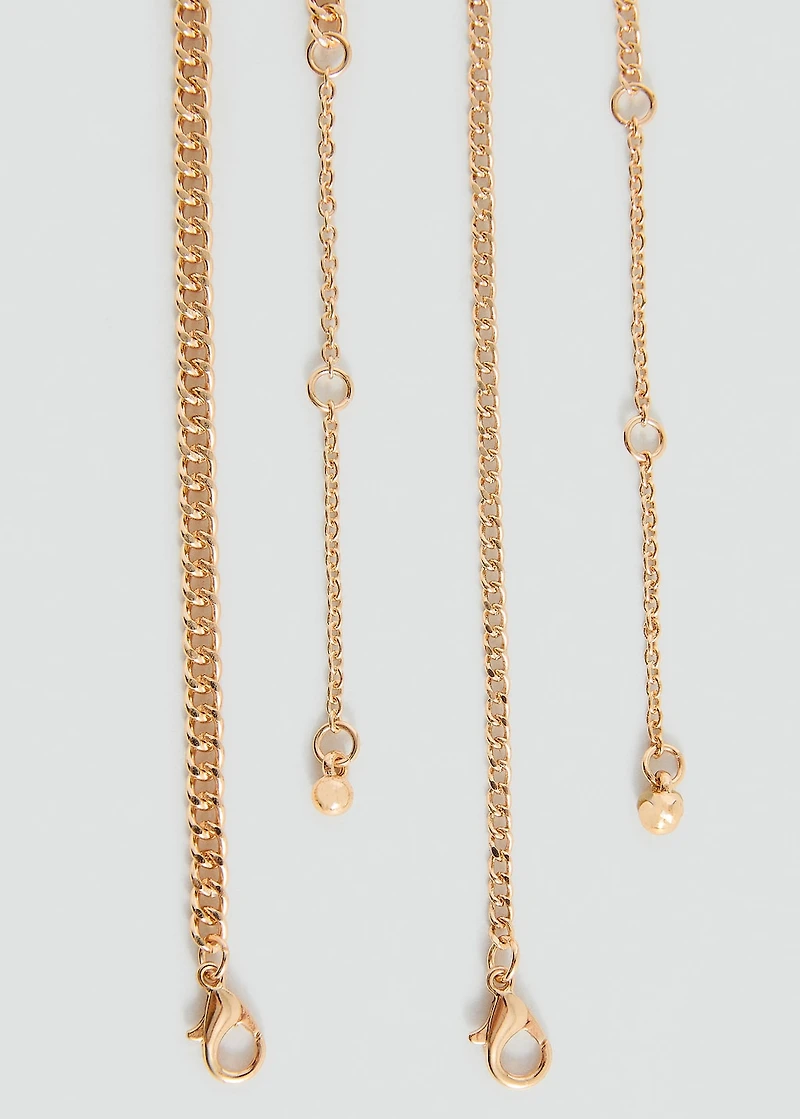 Padlock chain necklace