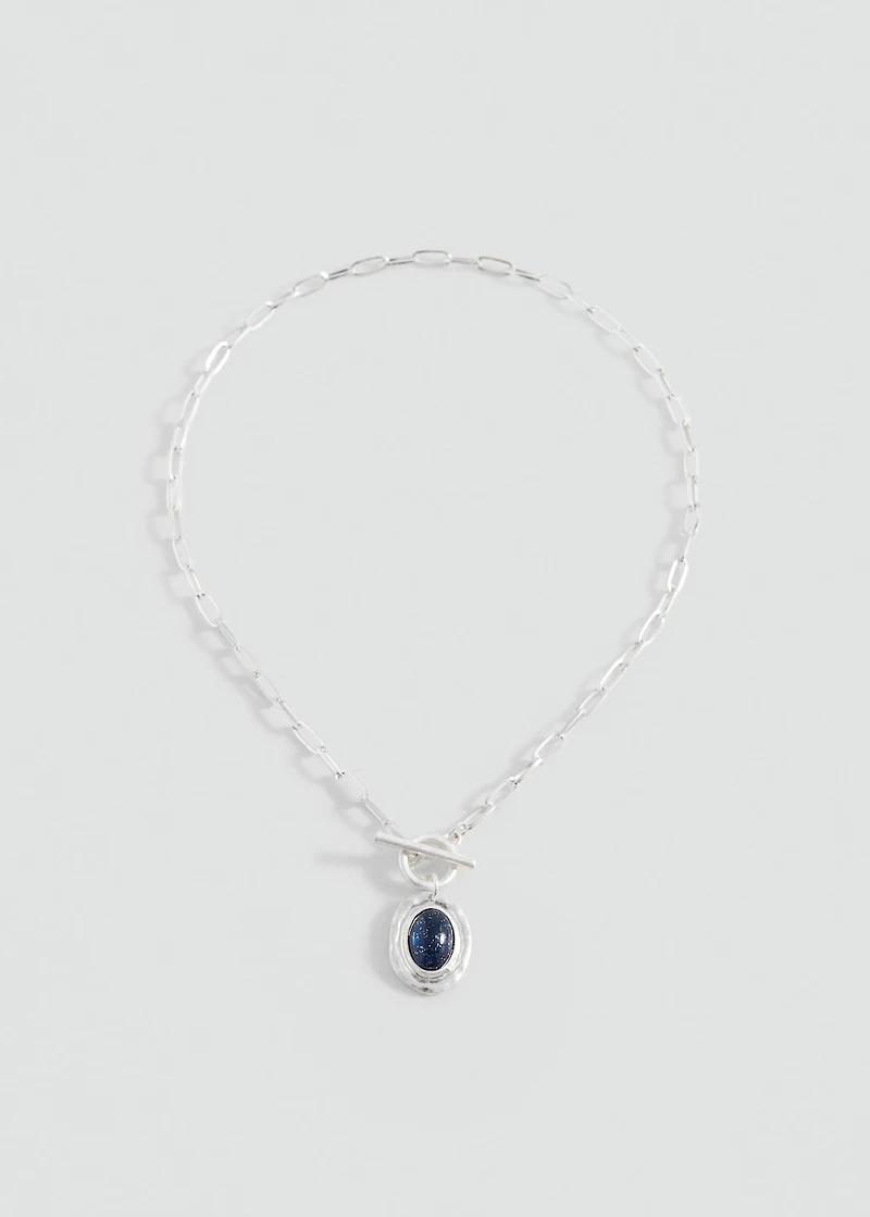 Geometric stone necklace