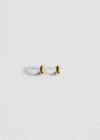 Stainless steel volume hoop earrings