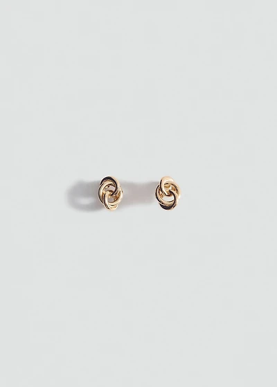 Intertwined hoop earrings