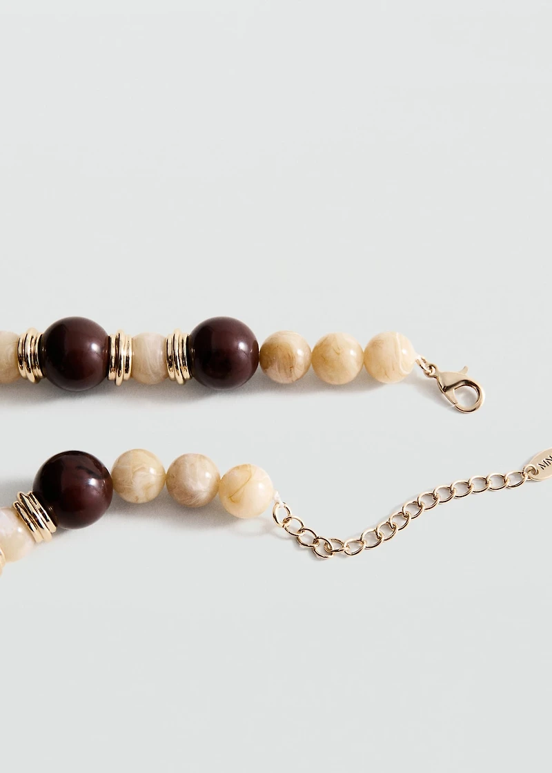Combined beads necklace