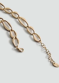 Flat link necklace