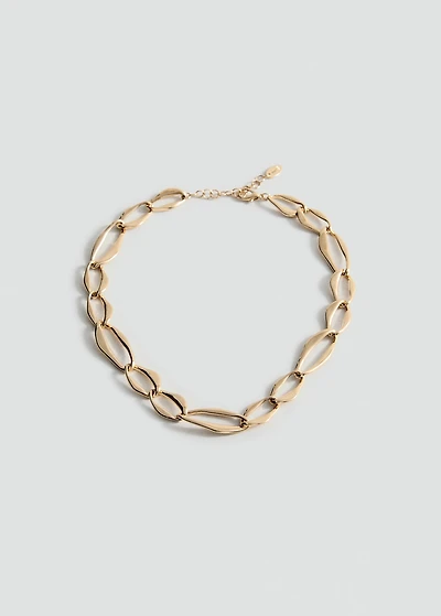 Flat link necklace