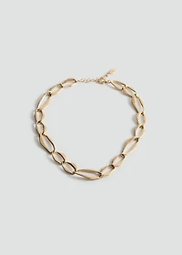 Flat link necklace