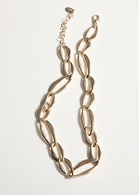 Flat link necklace