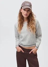 Knit embroidered sweater