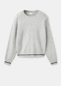 Knit embroidered sweater