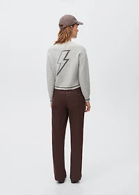 Knit embroidered sweater