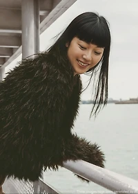 Short faux-fur coat