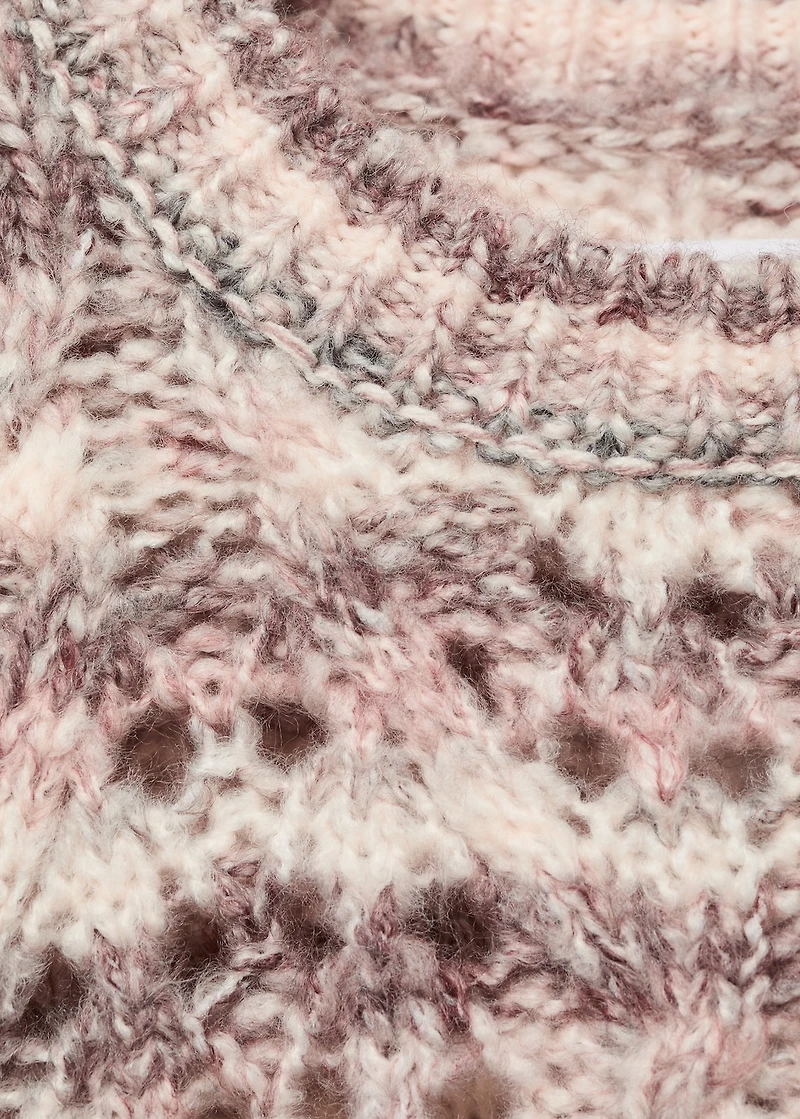 Marbled knitted sweater