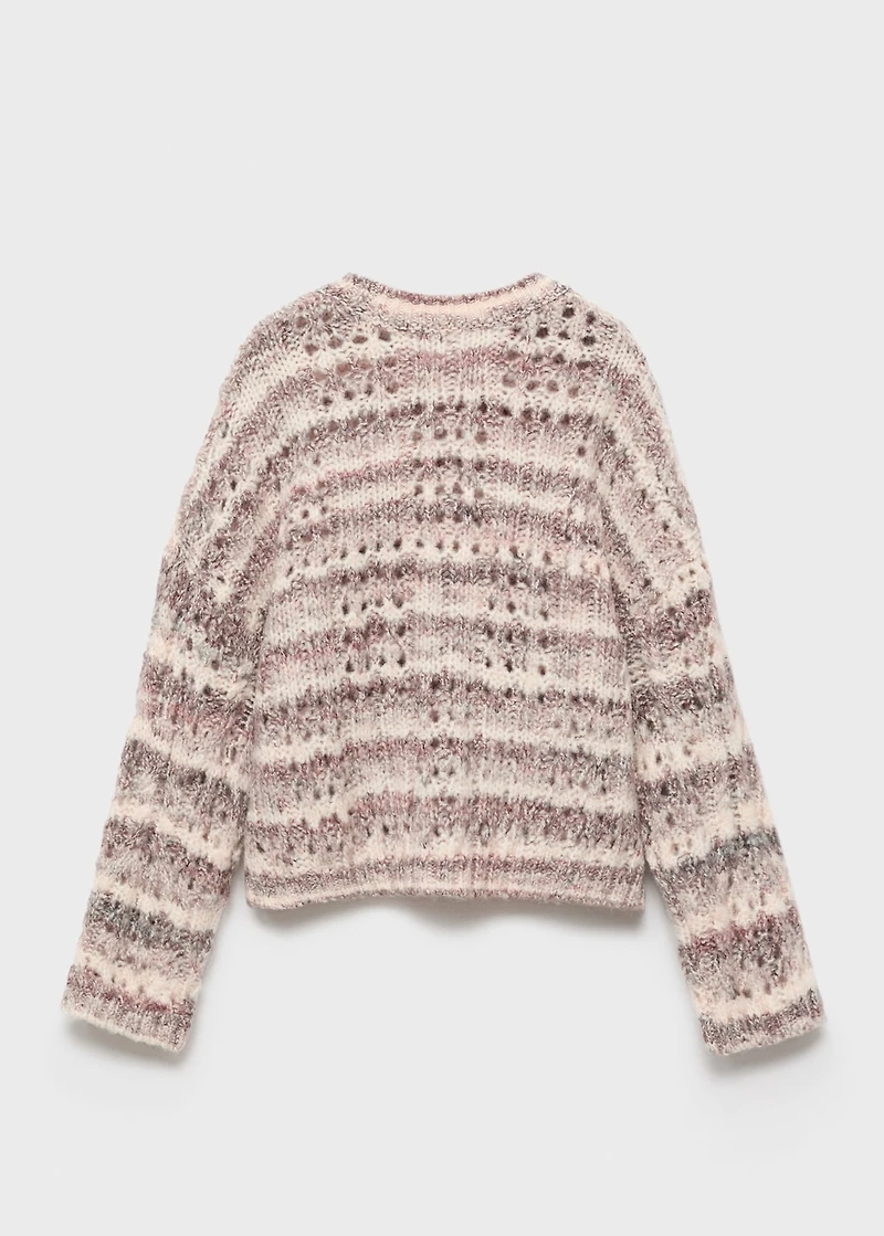 Marbled knitted sweater