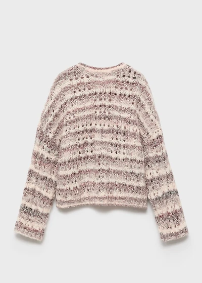 Marbled knitted sweater