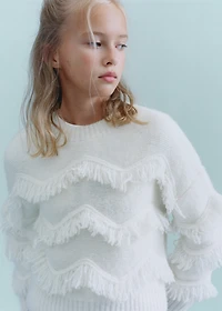Fringes knit sweater