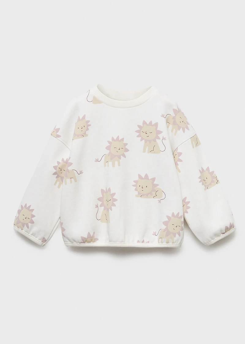 Lion print sweatshirt