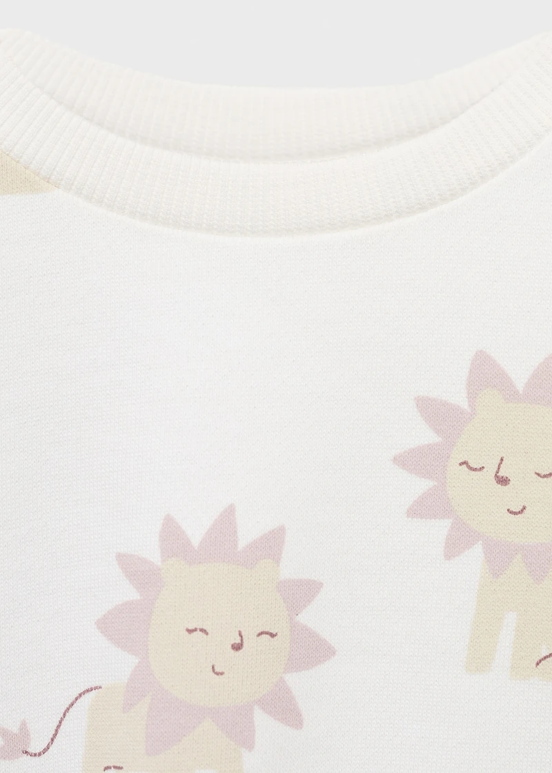 Lion print sweatshirt