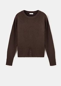 Buttons detail knit sweater