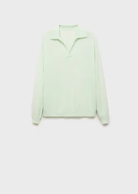 100% wool polo-neck sweater