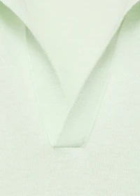 100% wool polo-neck sweater