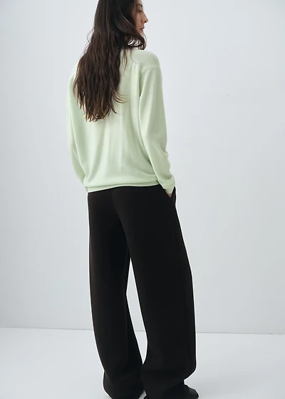 100% wool polo-neck sweater