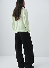 100% wool polo-neck sweater