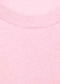 Short-sleeved wool sweater