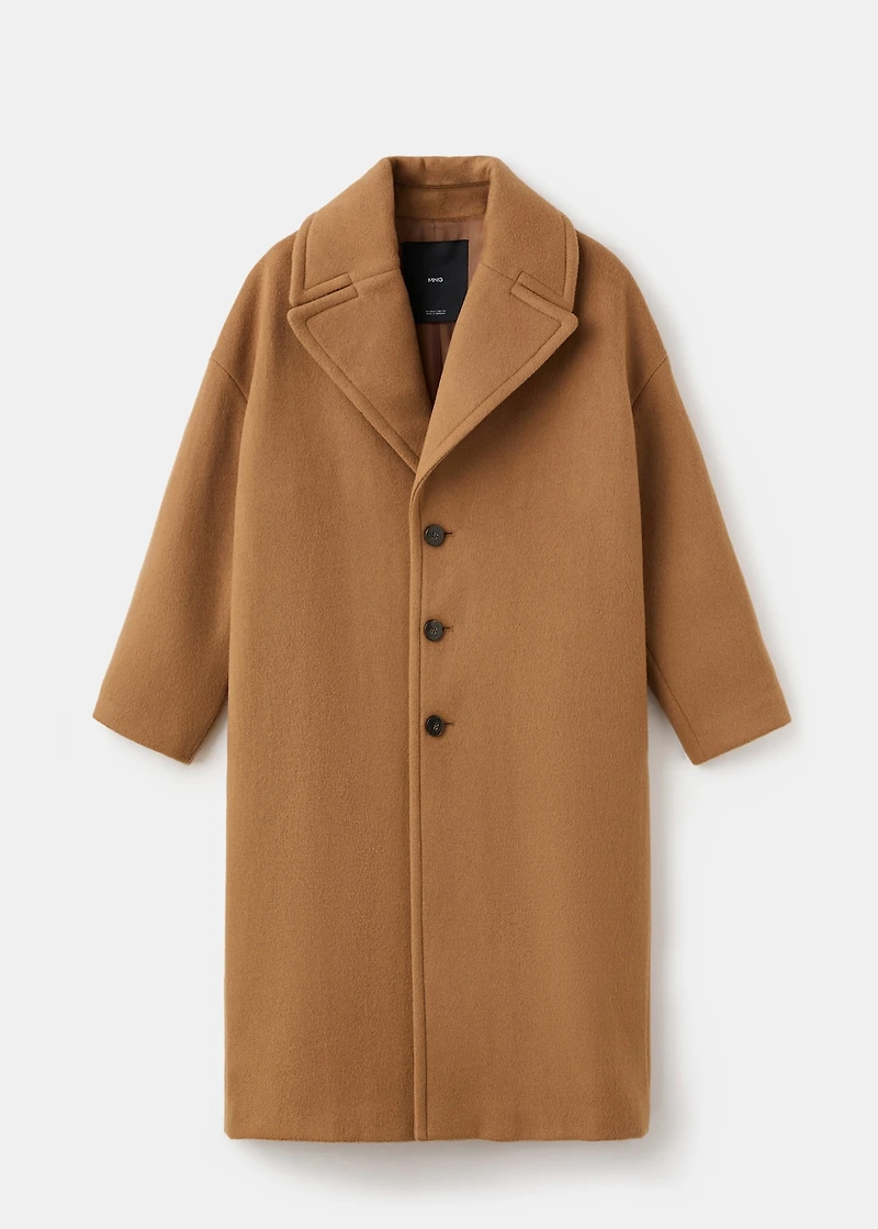 Manteco wool coat with lapels