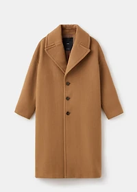 Manteco wool coat with lapels