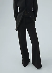 Flared suit pants