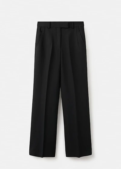 Straight-fit suit pants