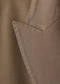 Double-breasted suit blazer