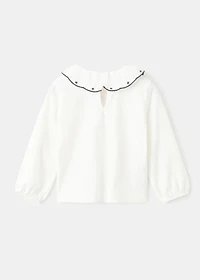 Cotton t-shirt with embroidered stars