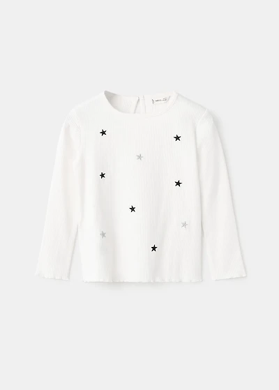 Embroidered stars T-shirt