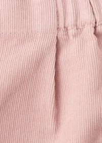 Pleated corduroy pants