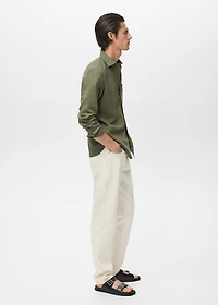Pocket linen shirt